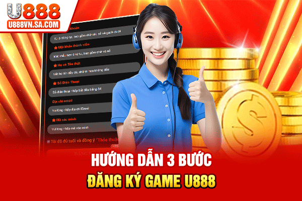 Hướng Dẫn Đăng Ký U888 Nhanh Gọn Lẹ Cho Tân Thủ % Hướng dẫn 3 bước đăng ký game U888